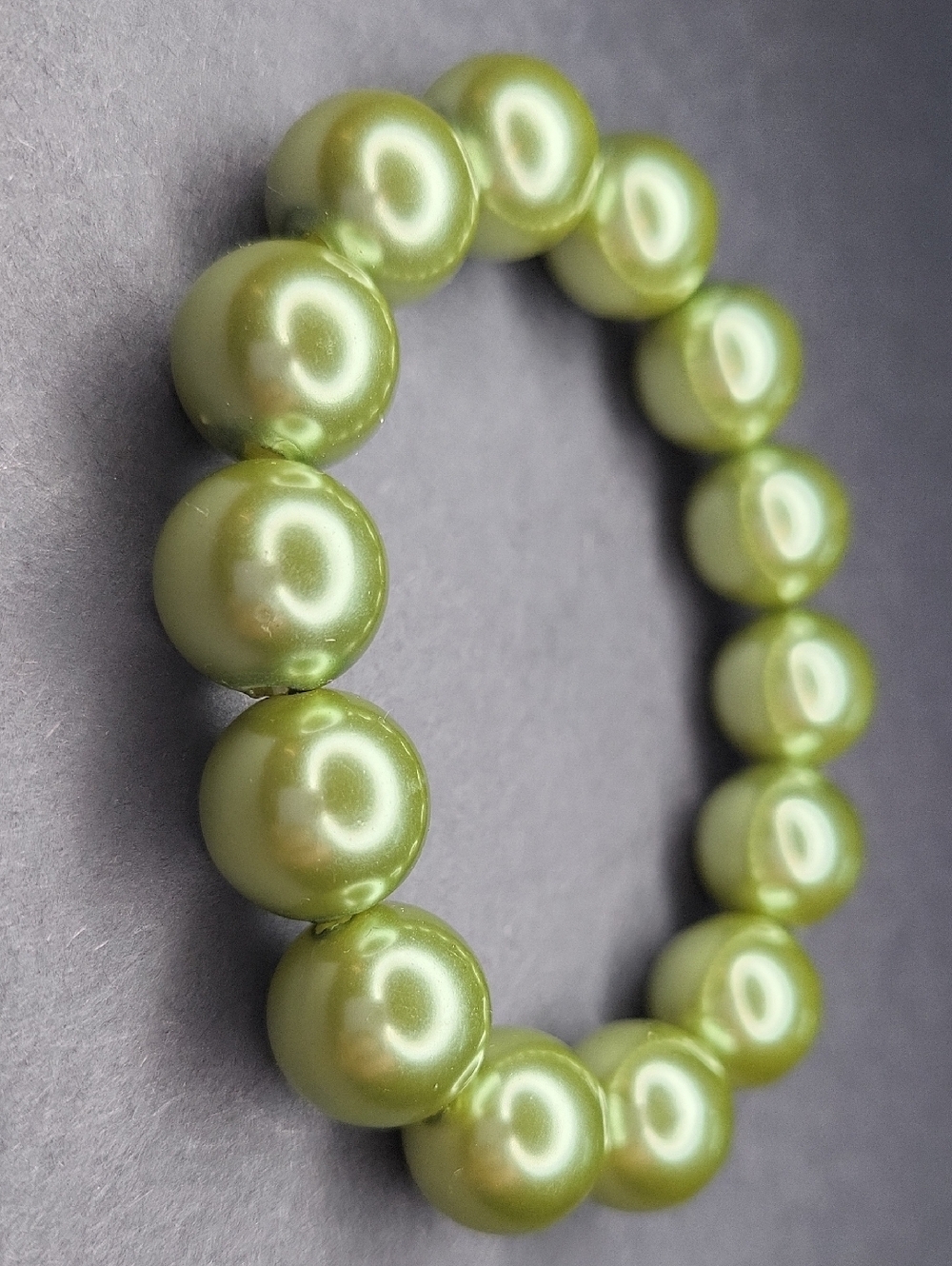 Green 13mm Pearl Bracelet